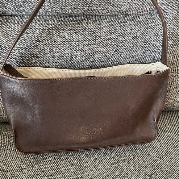 🇬🇧🇯🇵Y2K Margaret Howell Idea Japan Dark Chocolate Leather Minimalist Bag 13 x 6 - Picture 12 of 15